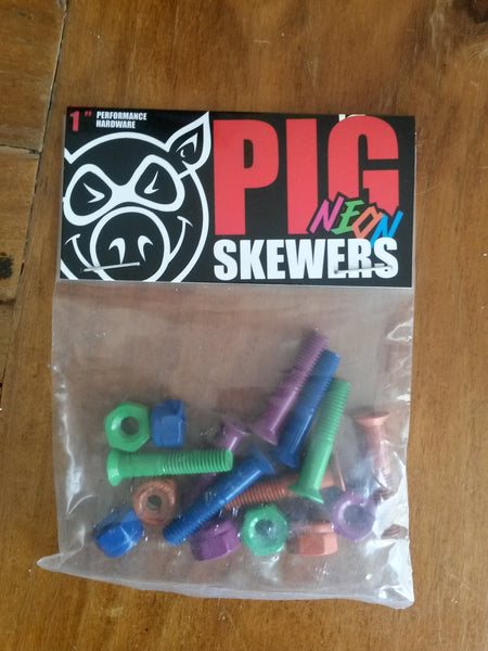 Pig Neon Skewers deck Bolts 1 Inch (Phillips)