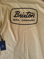 Brixton Jolt S/S Tee "Washed Yellow" (Premium Fit)