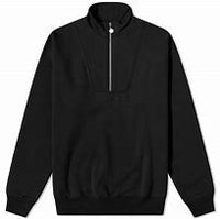 Polar Zip Neck Crew "Black"