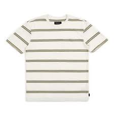 Brixton Hilt Pocket S/S Tee "Off White/Pine" (Premium Fit)