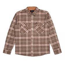 Brixton Weldon L/S Flannel Shirt "Light Brown"