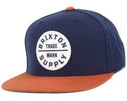 Brixton Oath lll Snapback "Navy/Copper"