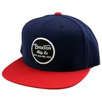 Brixton Wheeler Snapback "Navy/Red"