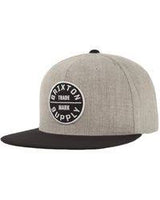 Brixton Oath lll Snapback "Heather Grey/Black"